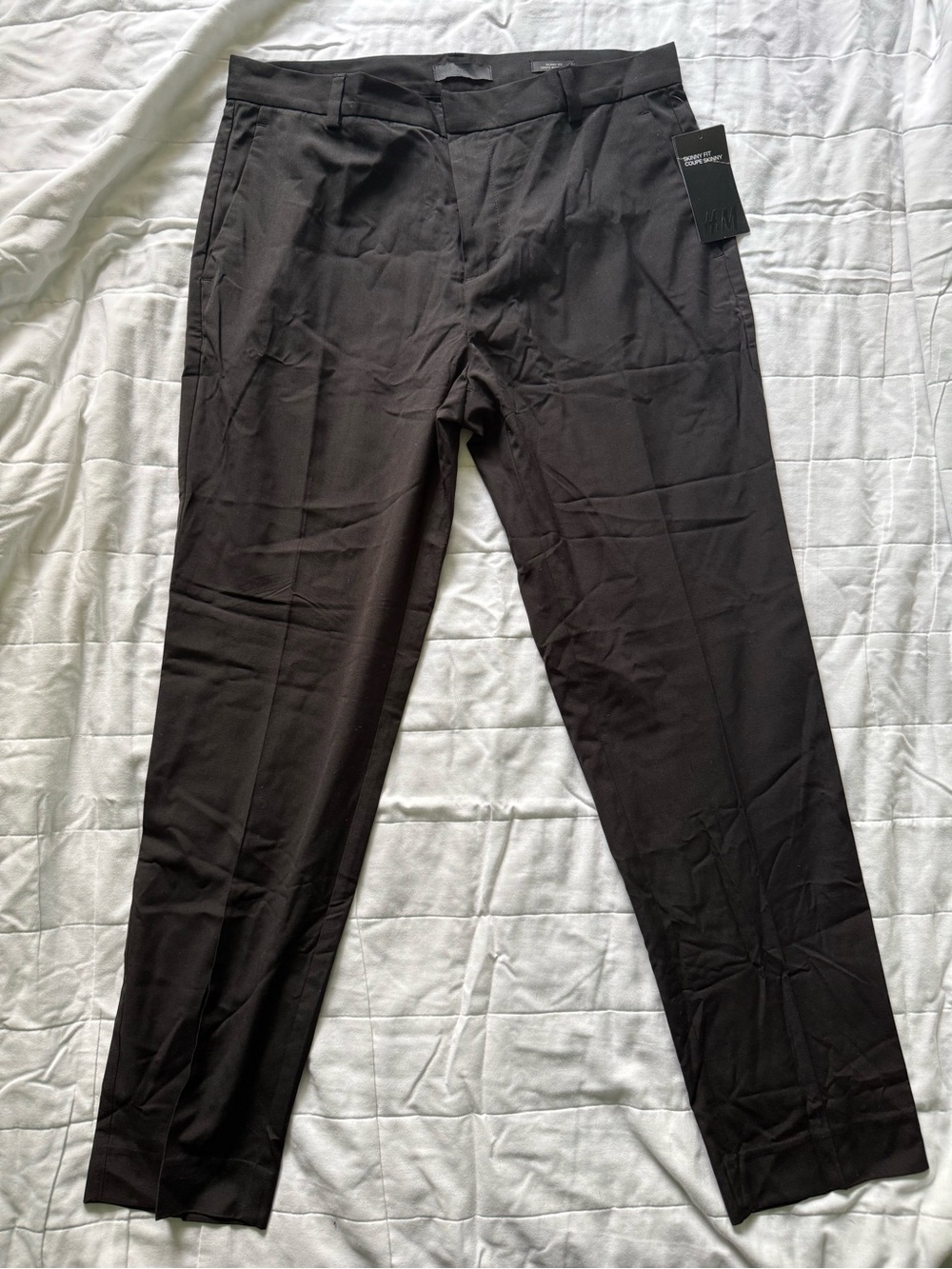 H&M Men's Black Tailored Dress Pants